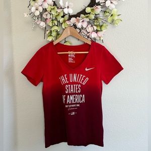 Woman’s Nike V-neck ombré  TShirt, size M
